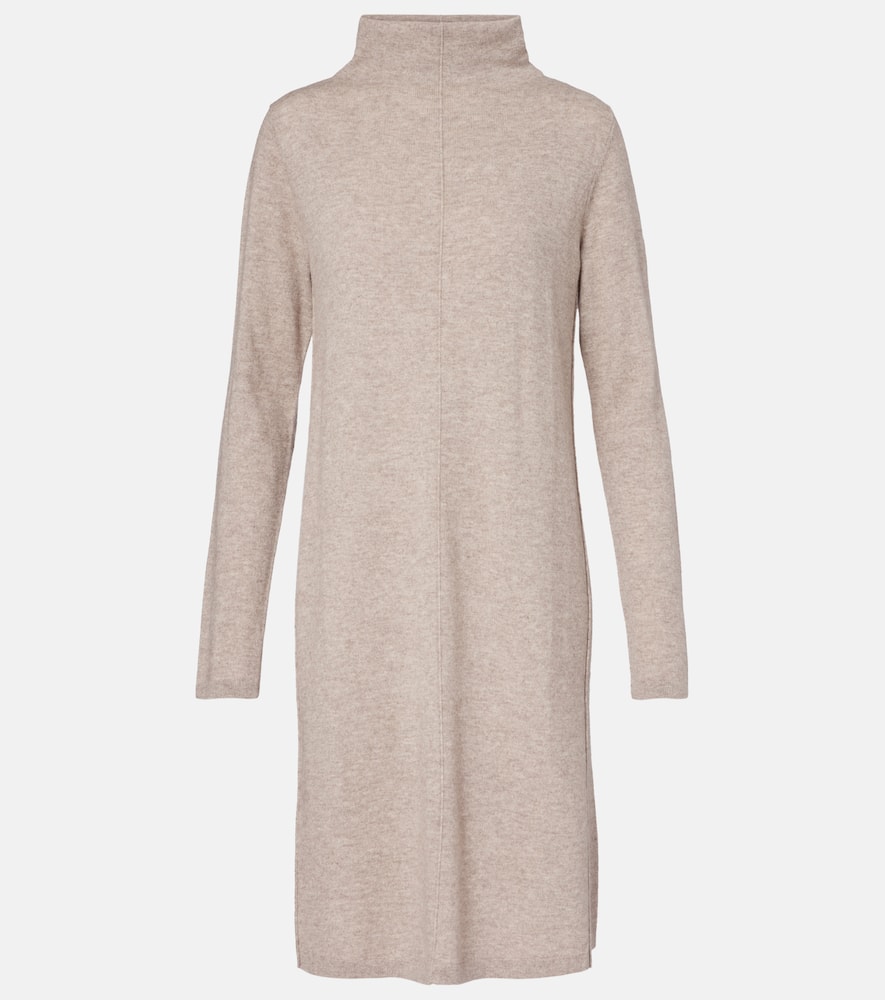 Knitted wool and cashmere midi dress