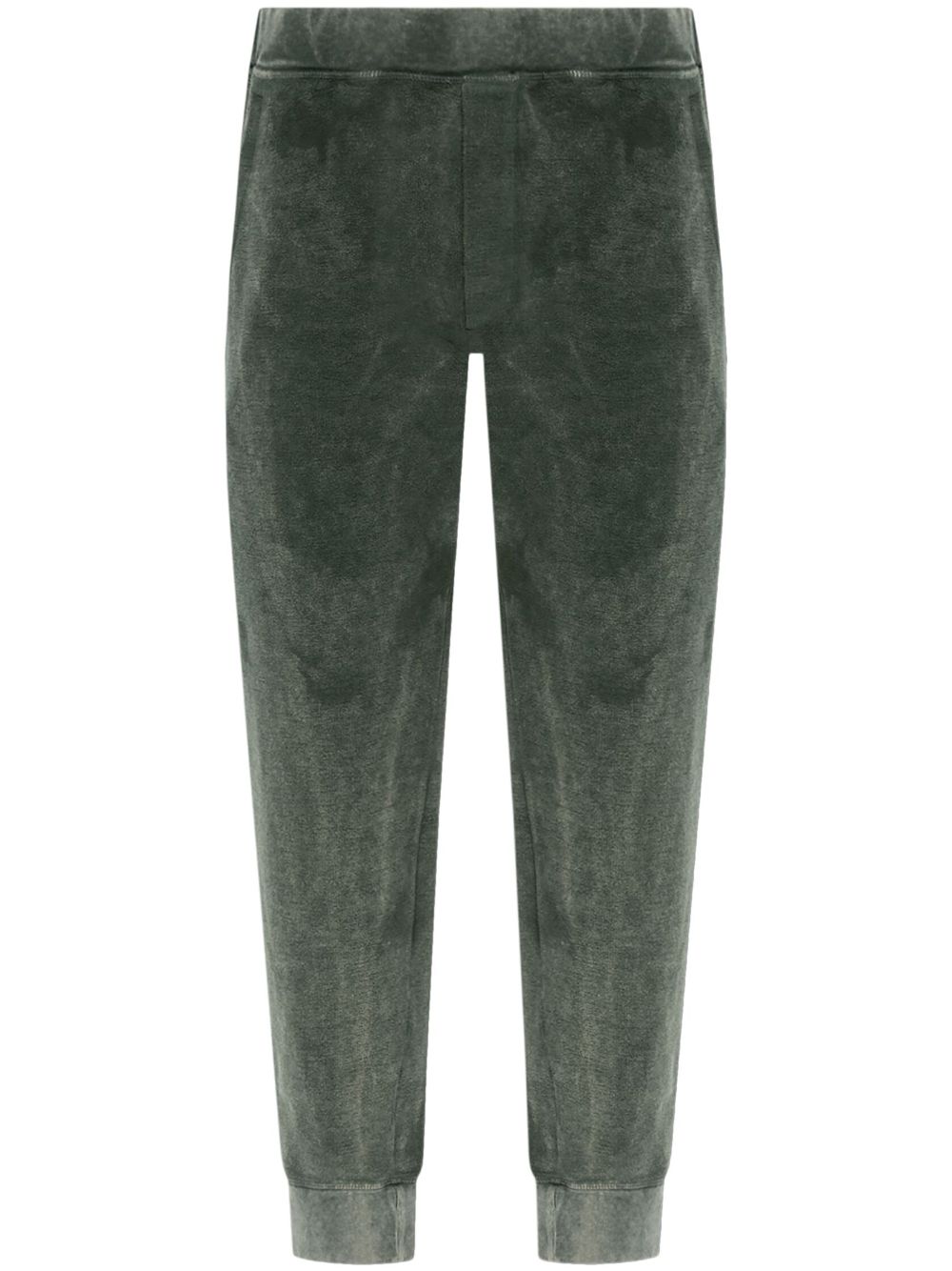 Logo intarsia-knit track pants - Green
