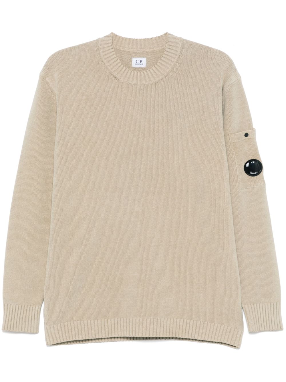 C.P. Company 남성 cotton chenille sweater - Neutrals 18CMKN068A005687G