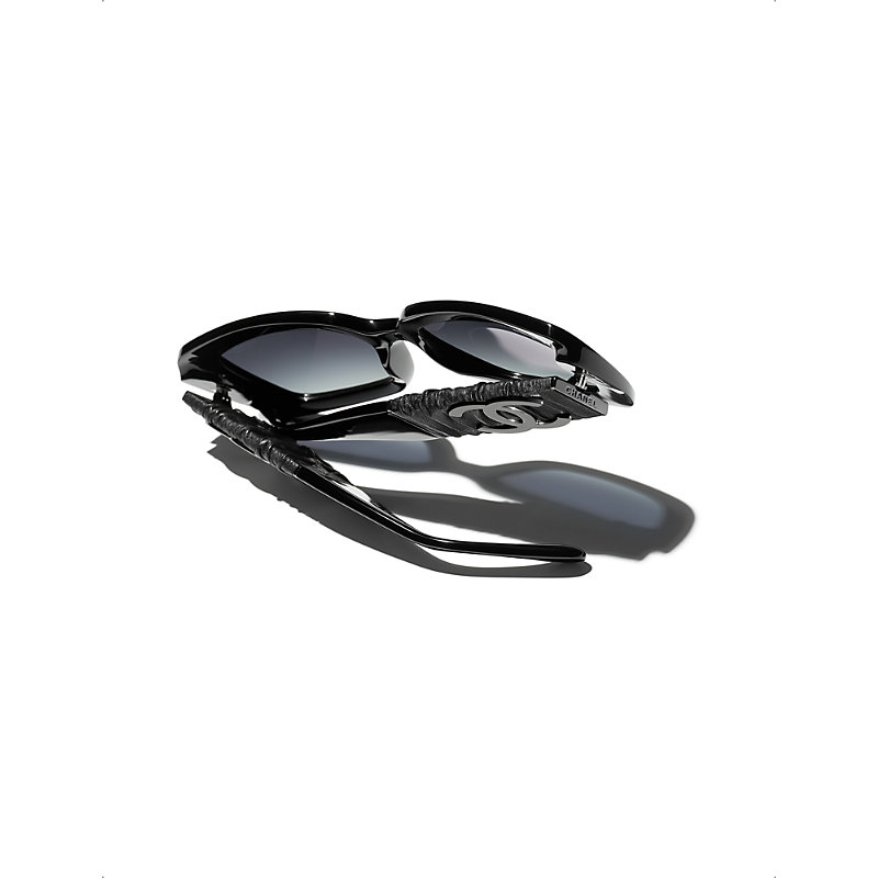 Womens Black Cat Eye Sunglasses