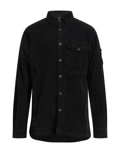 C. p. Company Man Shirt Black Size S Cotton, Elastane