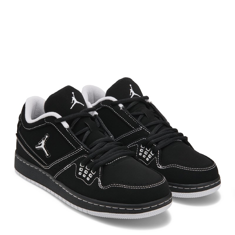 Men's 1 Flight Low Sneakers (Black/White)