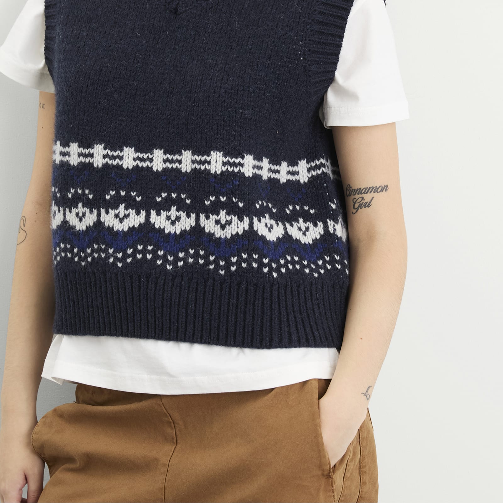 Women's Rhona House Knitted Vest Navy