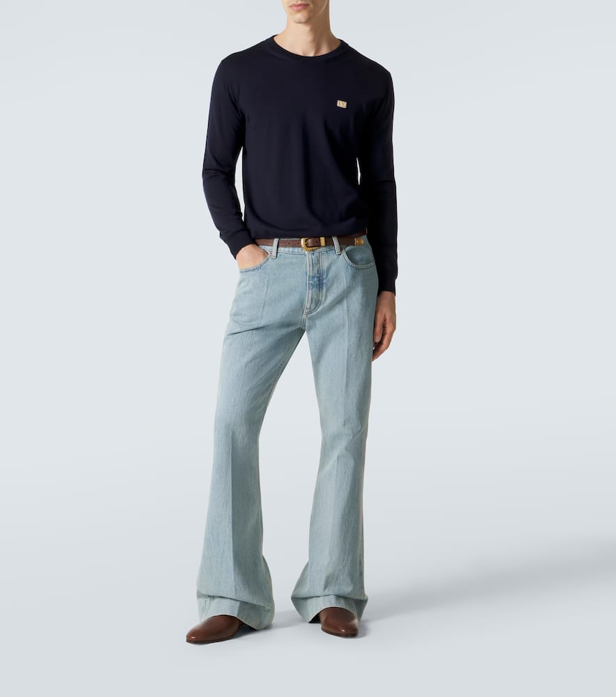 VLogo virgin wool sweater