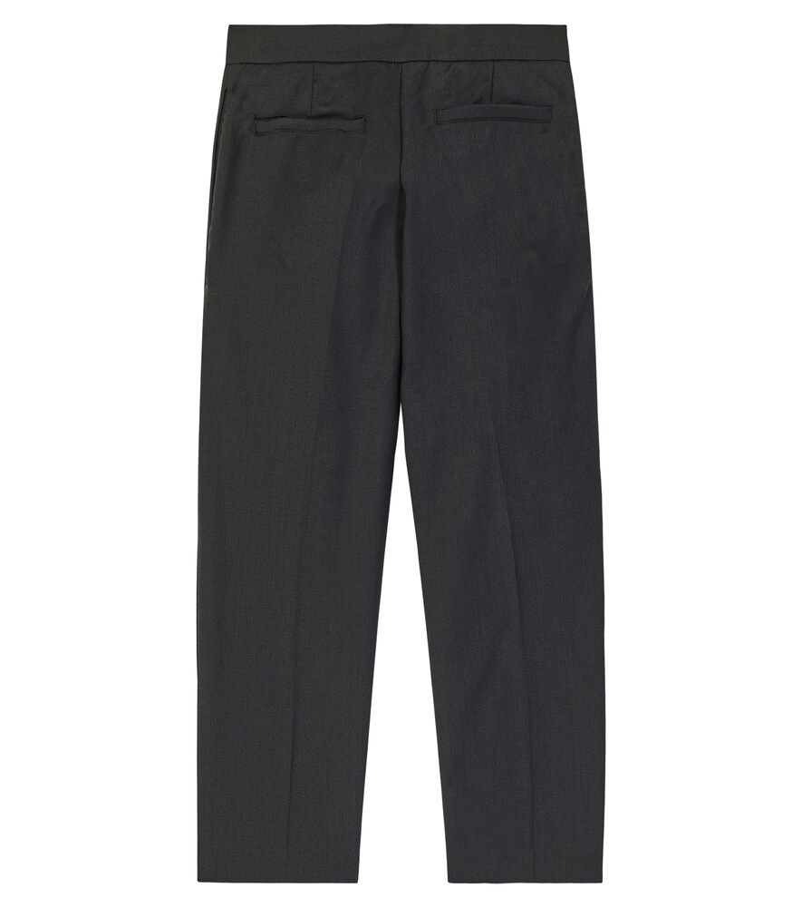 Wool-blend suit pants