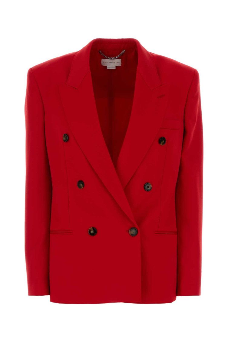 Red Wool Blazer