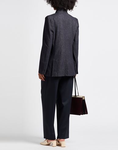 Sfilata Woman Blazer Midnight blue Size 6 Cotton