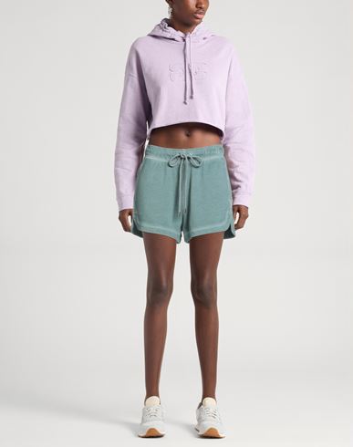 Woman Shorts & Bermuda Shorts Deep teal Size S Cotton