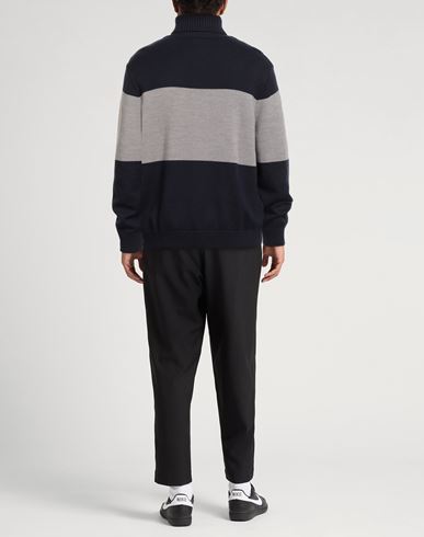 Man Turtleneck Navy Size XXL Cotton, Acrylic, Virgin Wool