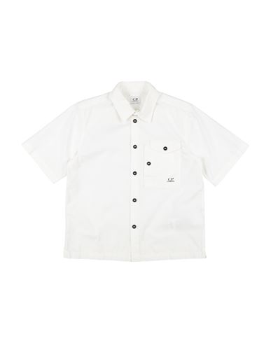 C. p. Company Undersixteen Kid Boy Shirt White Size 12 Cotton