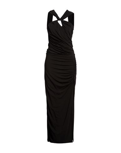 Woman Maxi dress Black Size 12 Viscose, Elastane
