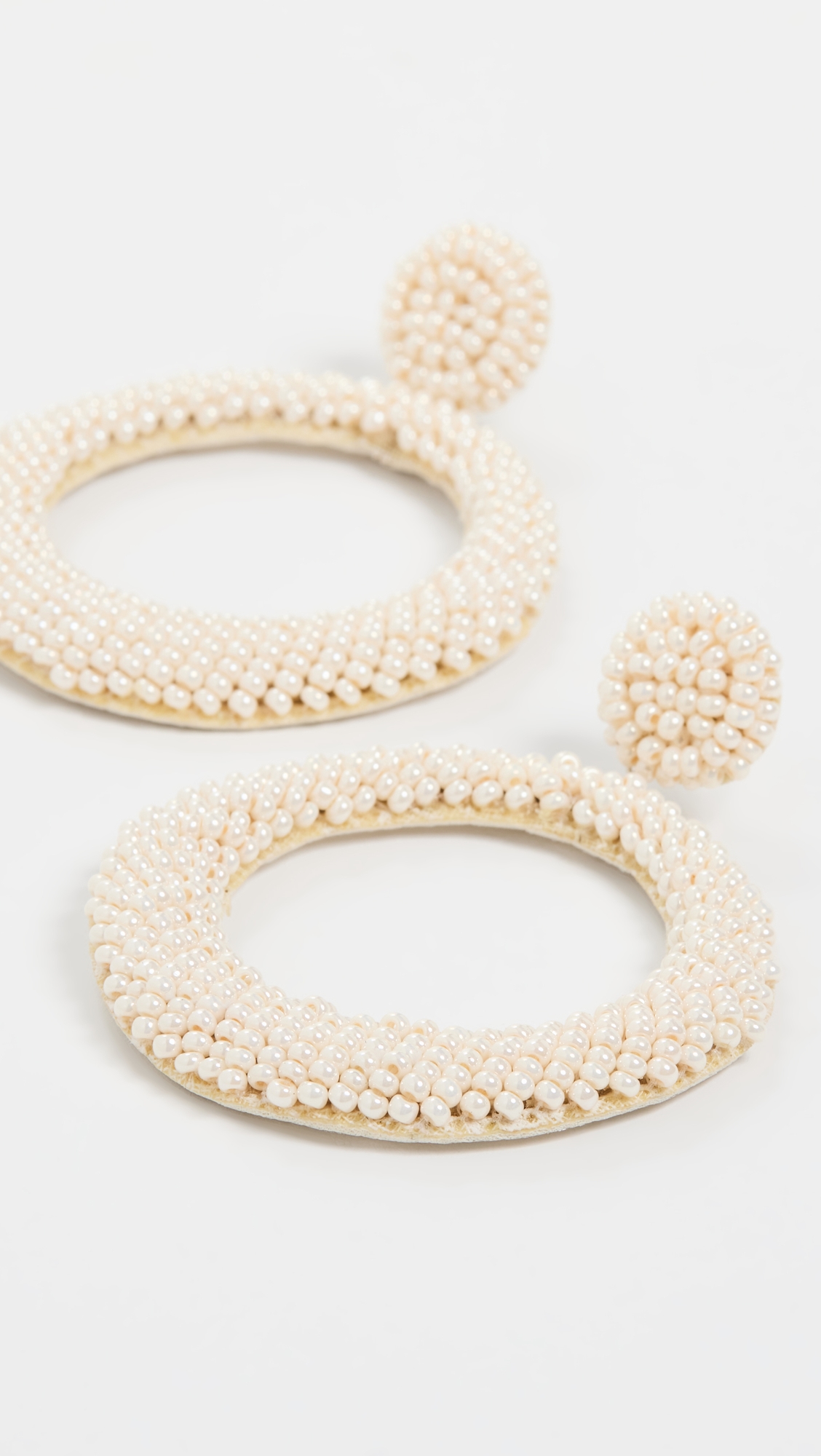 Deepa by Roberta Earrings Ivory One Size