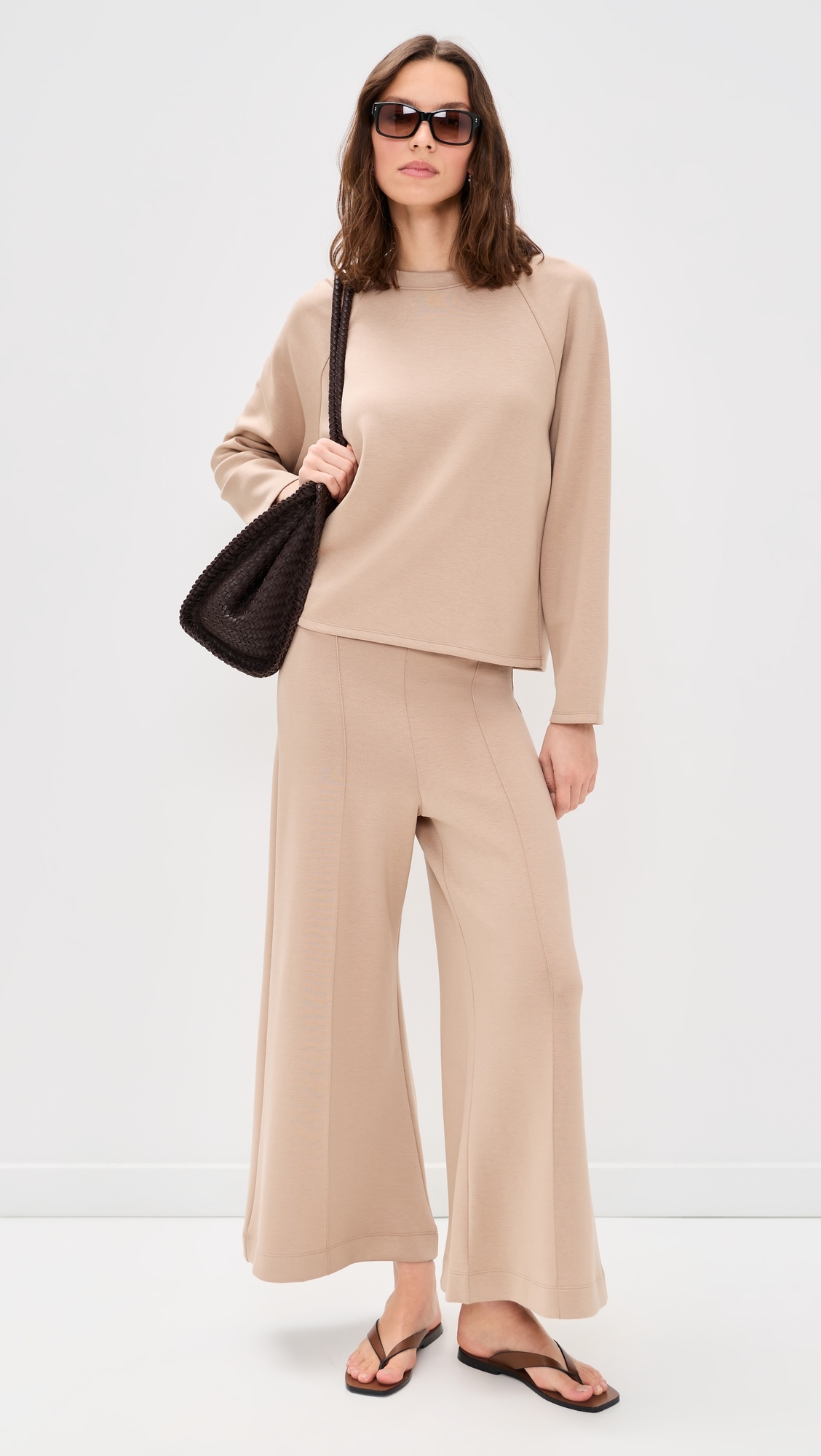 Oversized Raglan Top Tan