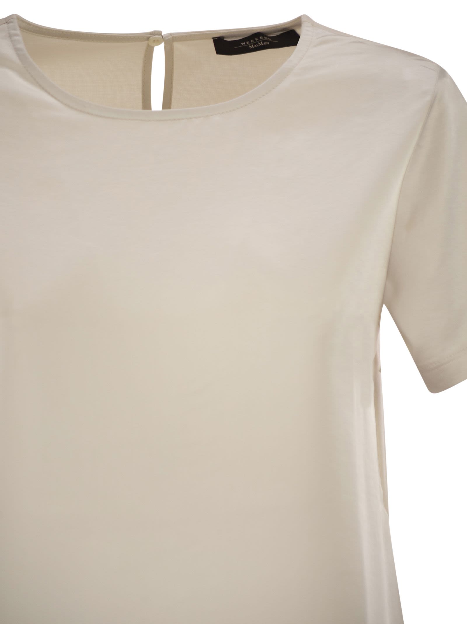 Weekend Maxmara Wkdzona Satin And Jersey T Shirt