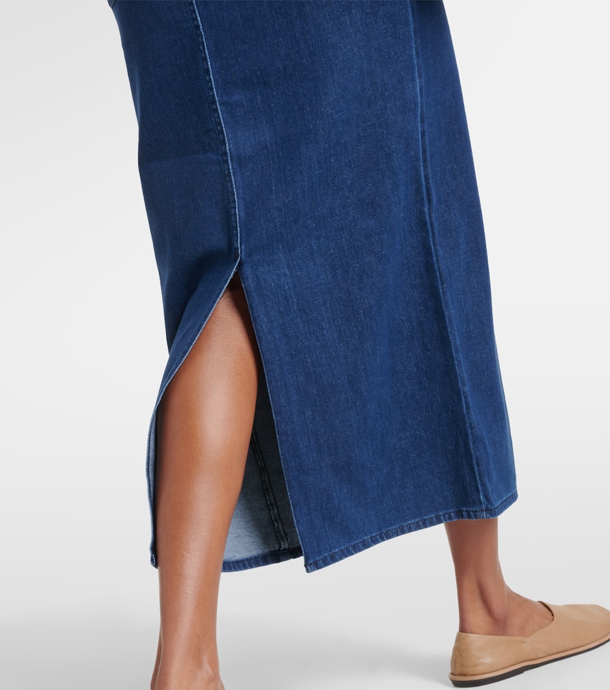 Sera denim midi skirt