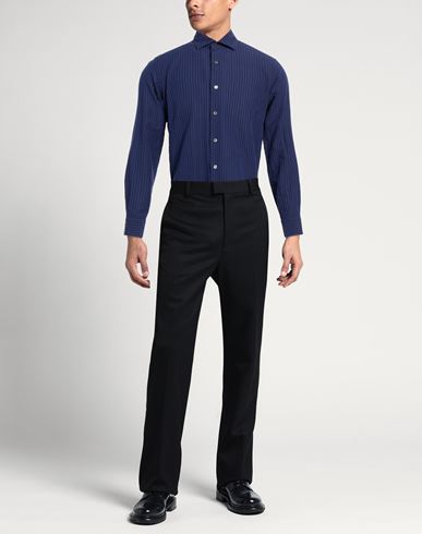 Man Shirt Navy Size 15 ¾ Cotton, Linen