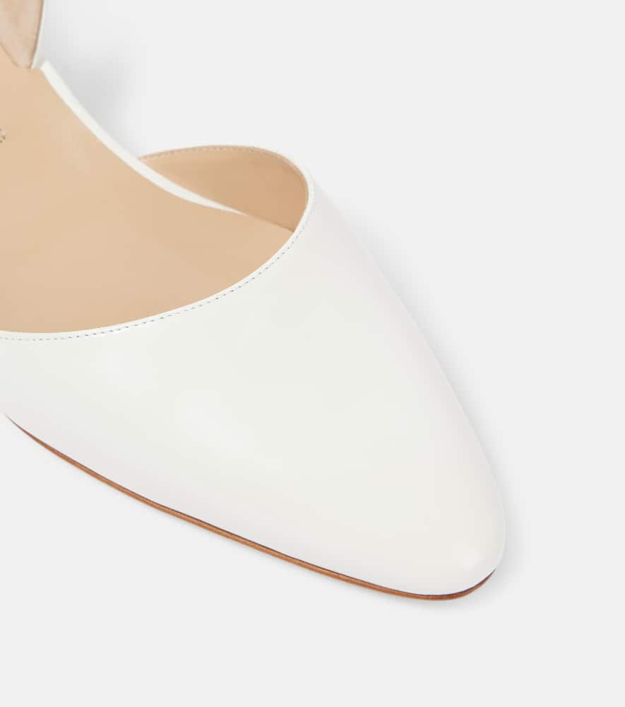 Manolo Blahnik Bridal Aspro 30 leather slingback pumps