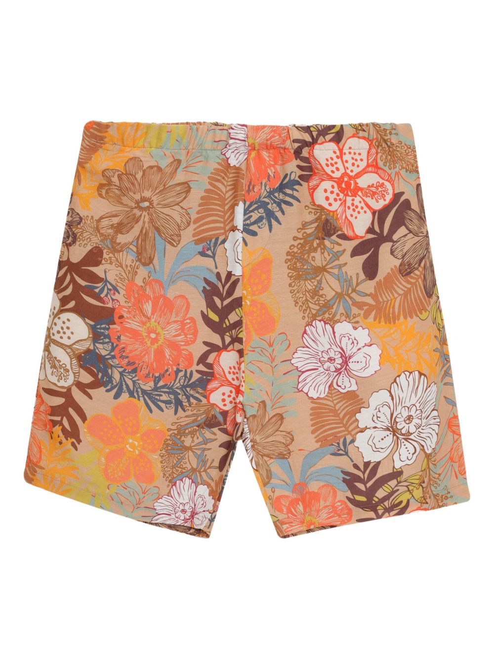 Floral-print shorts - Neutrals
