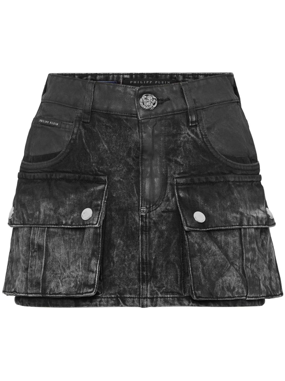 Denim mini skirt - Black