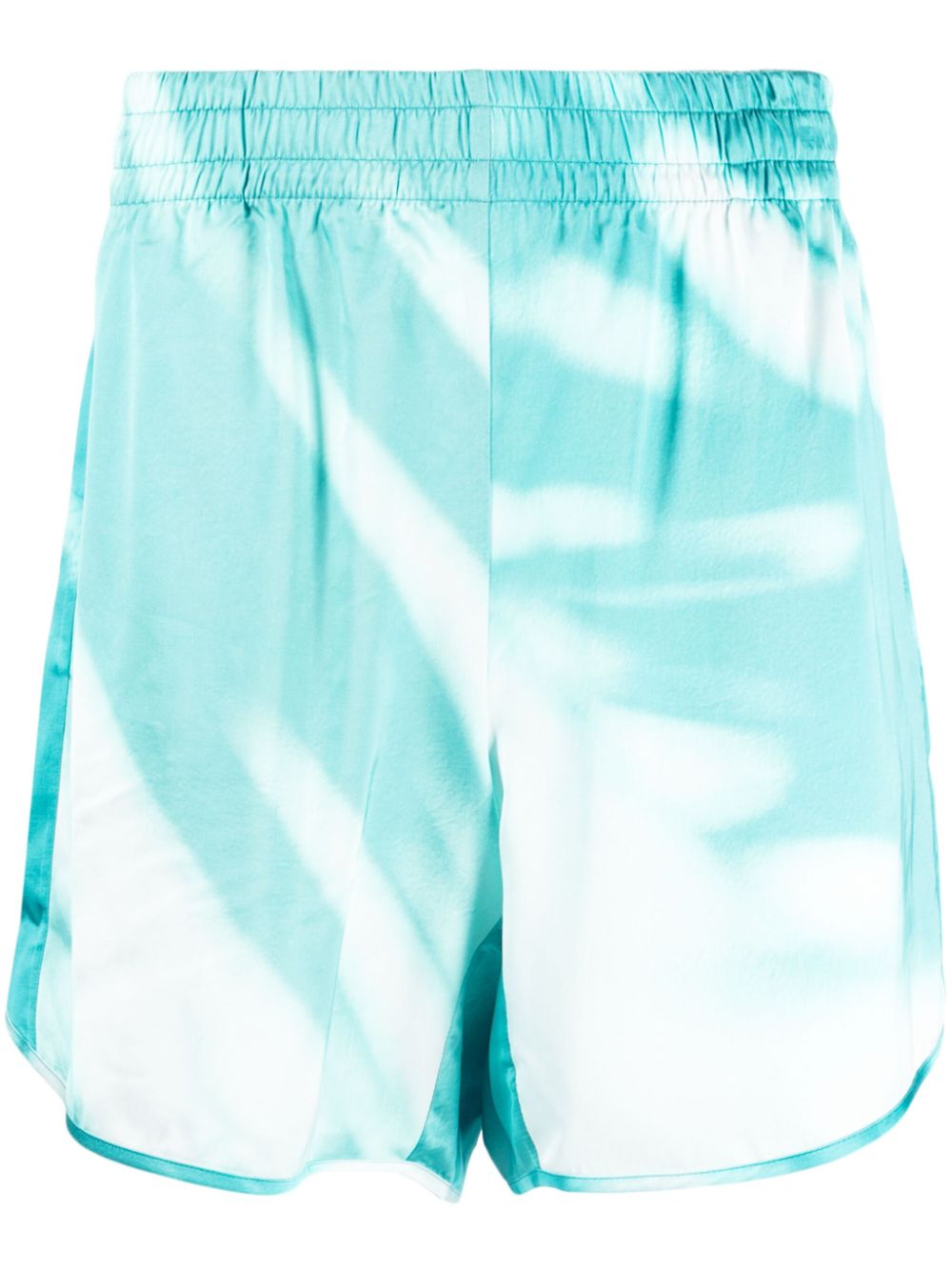 Graphic-print deck shorts