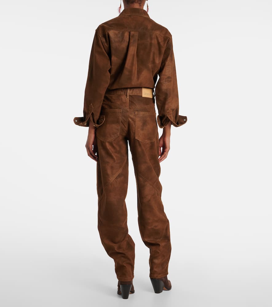 Kelvina faux leather pants