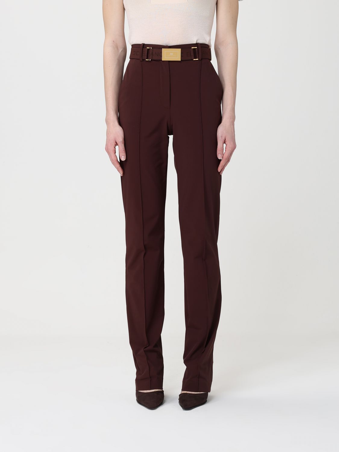 Pants Woman color Brown