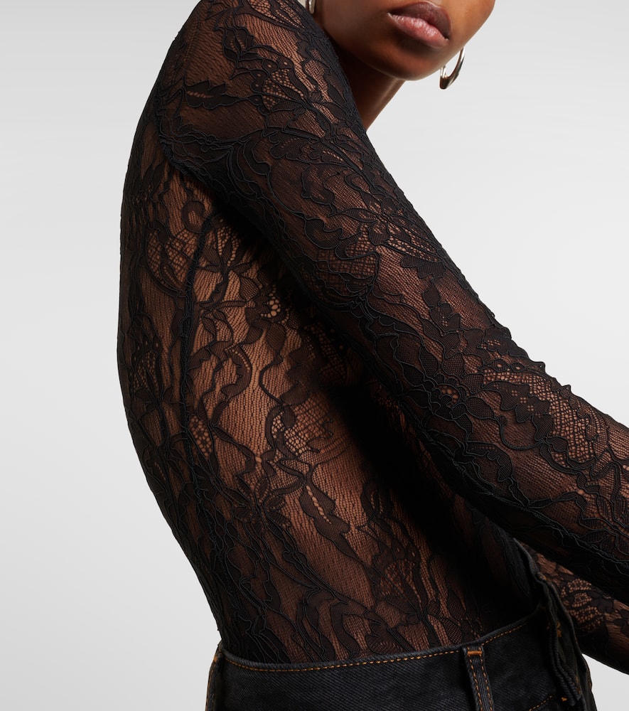 Wardrobe. NYC Floral lace bodysuit