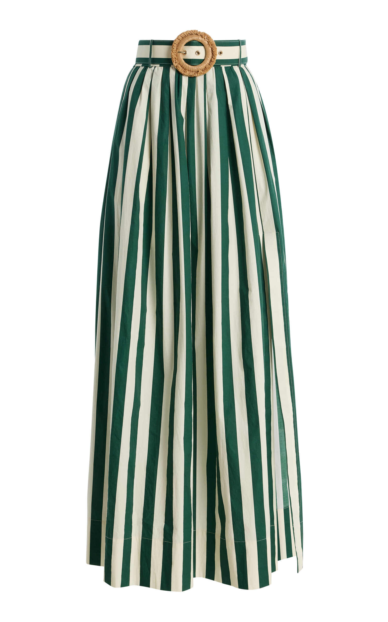 Greenfield Striped Cotton Maxi Skirt - Moda Operandi