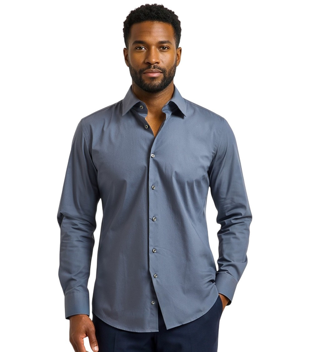 Blue Slim Fit Shirt