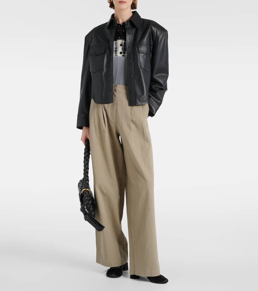Proenza Schouler White Label Helena cotton-blend wide-leg pants