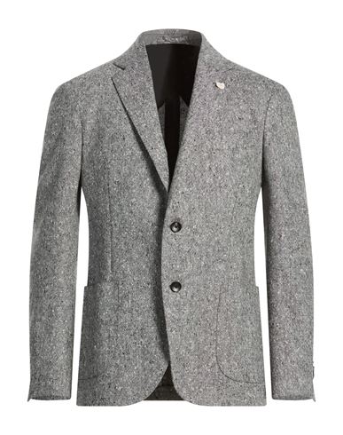 Man Blazer Light grey Size 42 Wool