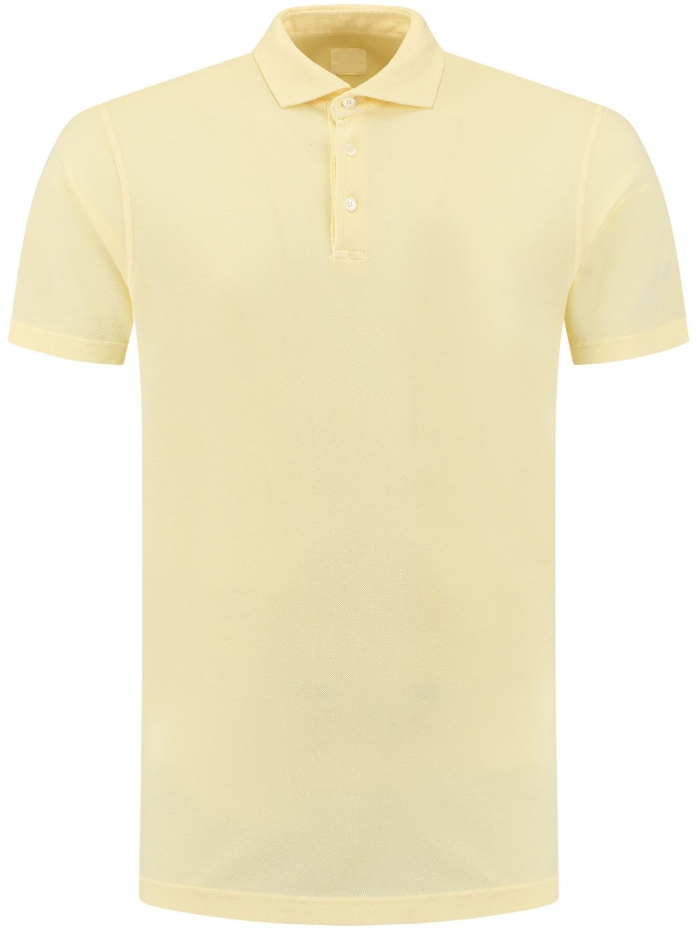 Knitted polo shirt - Yellow
