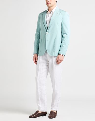 Man Blazer Turquoise Size M Cotton