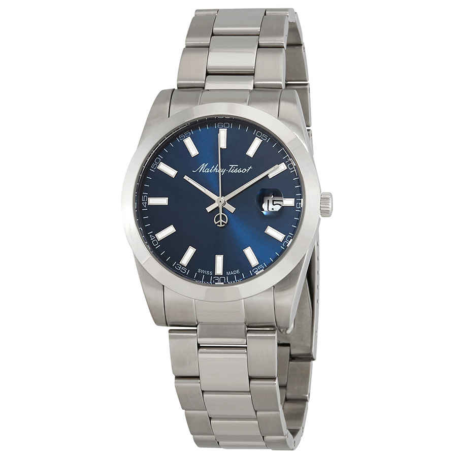 Mathey I Quartz Blue Dial Mens Watch H450ABU