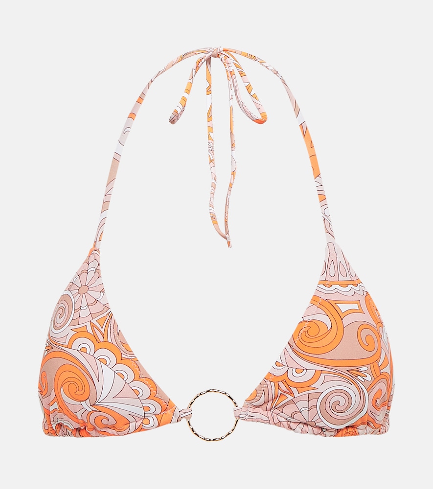 Miami printed bikini top