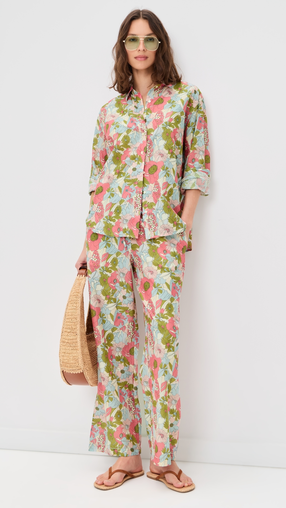 Emilia Oversized Button Down Shirt Tarsila Bloom