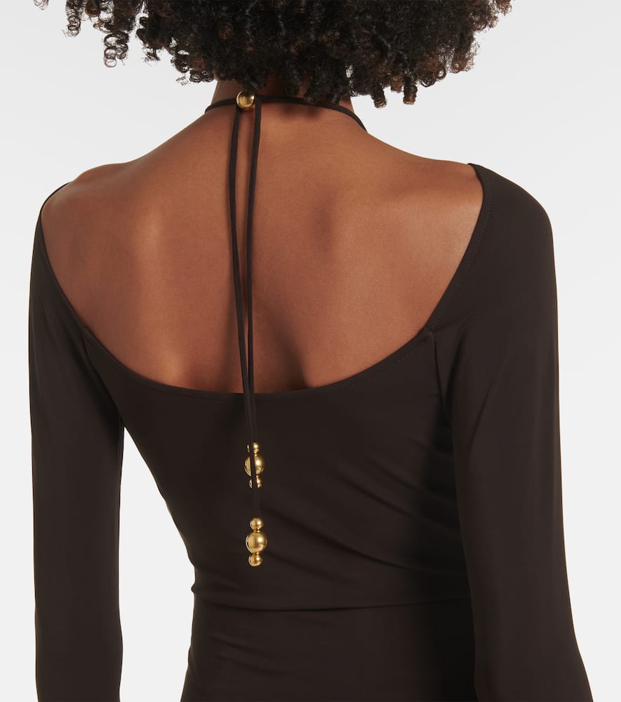 Off-shoulder midi dress