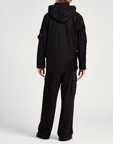 Man Jacket Black Size L Recycled polyamide, Organic cotton