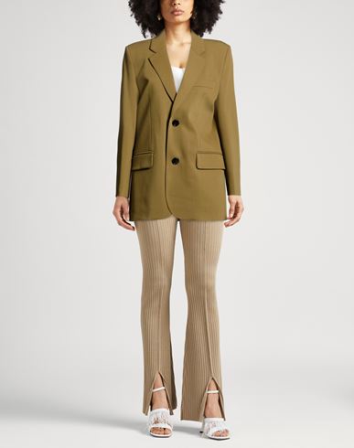 Woman Blazer Khaki Size 2 Virgin Wool