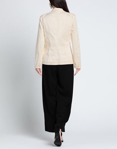 Alessia Santi Woman Blazer Cream Size 6 Polyester, Elastane
