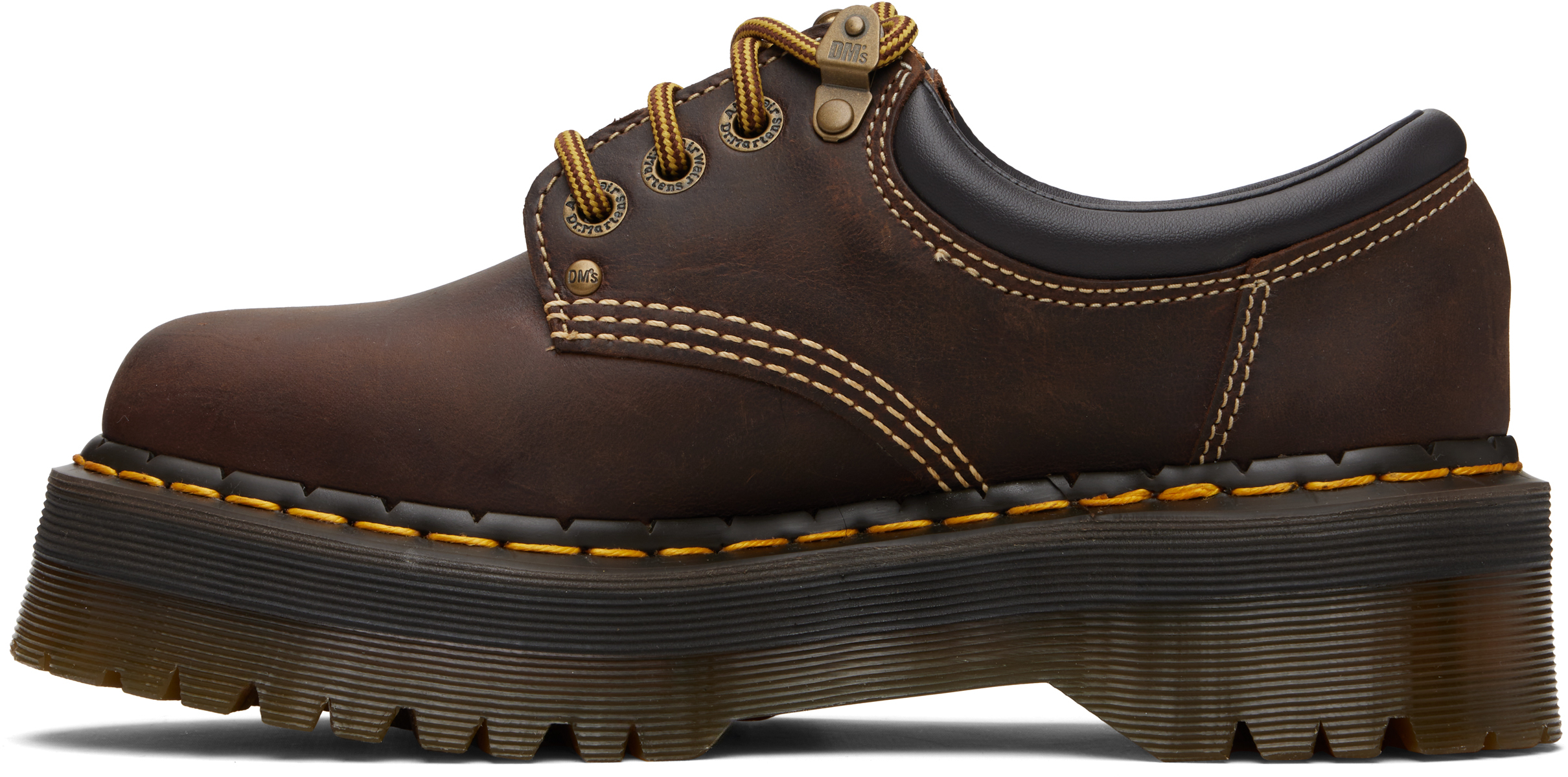 8053 Arc Crazy Horse Leather Platform Casual Derbys