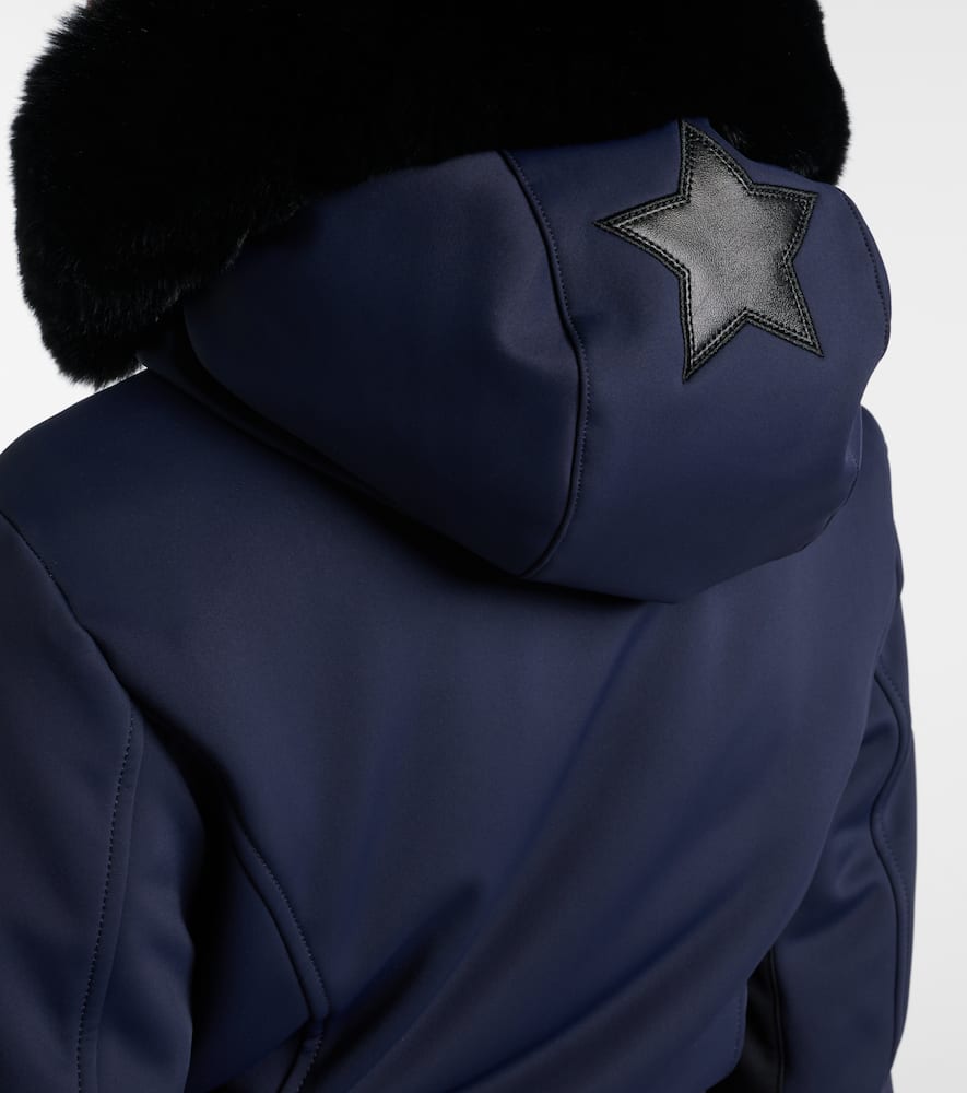 Parry faux fur-trimmed ski suit