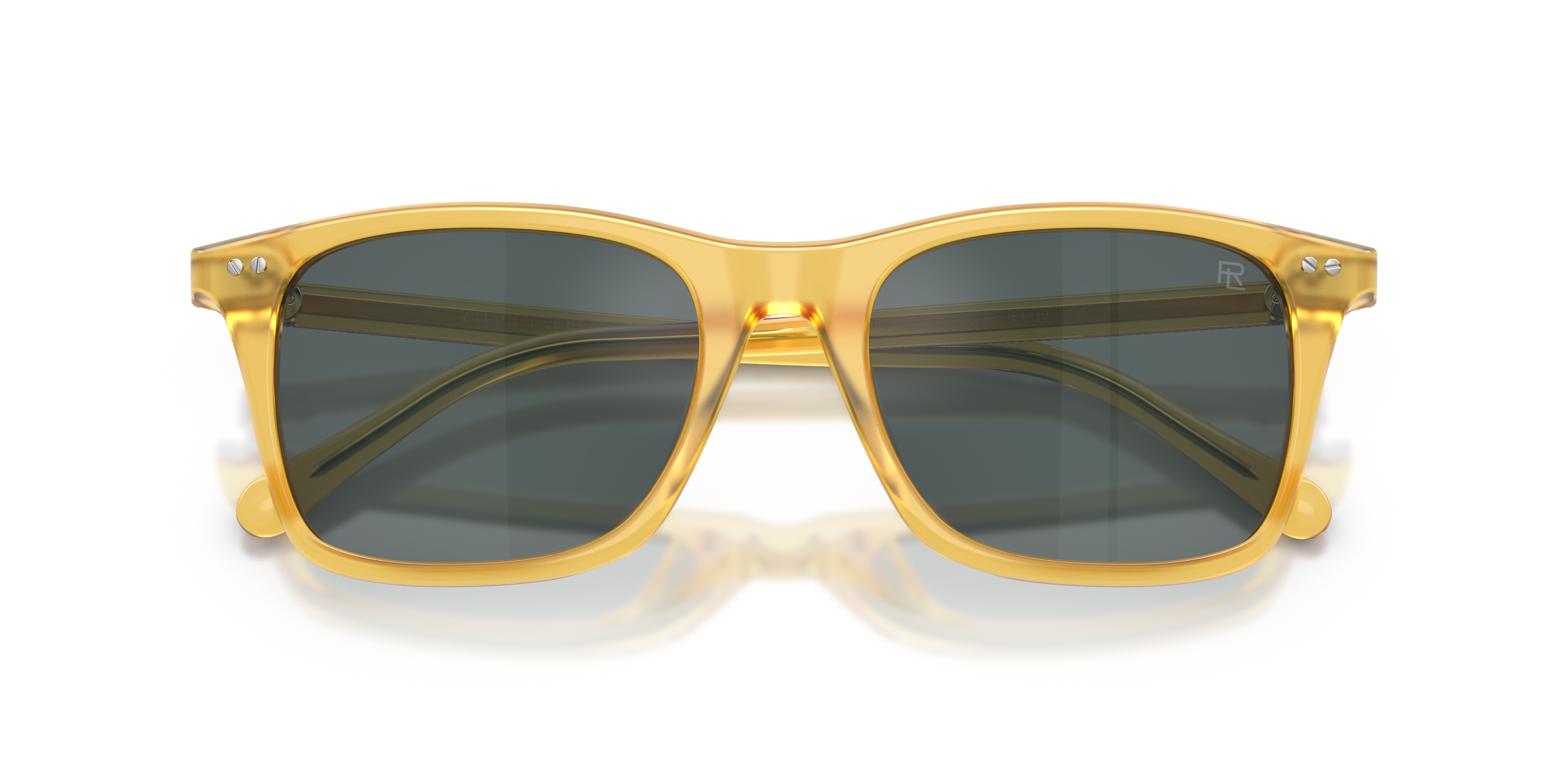 Ralph Lauren Hombre Ralph Lauren RL8242U 50053R Gafas de sol Acetato Amarillo Gris Pantos Normal reflejado