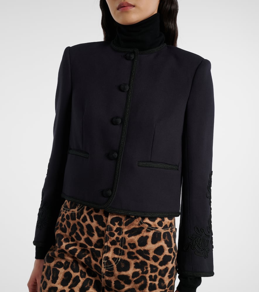 Latrell cropped embroidered jacket