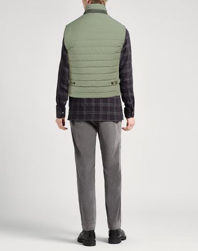 Platinum Man Vest Sage green Size 44 Cotton, Polyester
