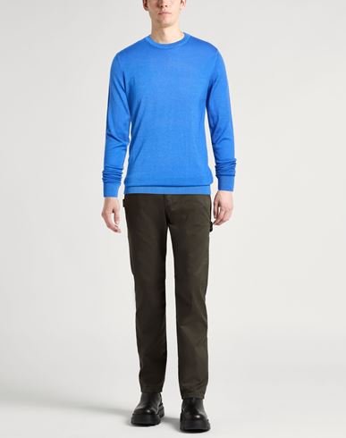 Man Sweater Blue Size M Virgin Wool