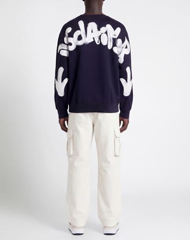 Man Sweatshirt Navy Size L Cotton