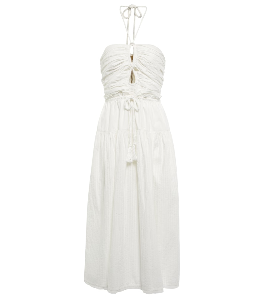 Ulla Johnson Emmaline halterneck cotton poplin midi dress