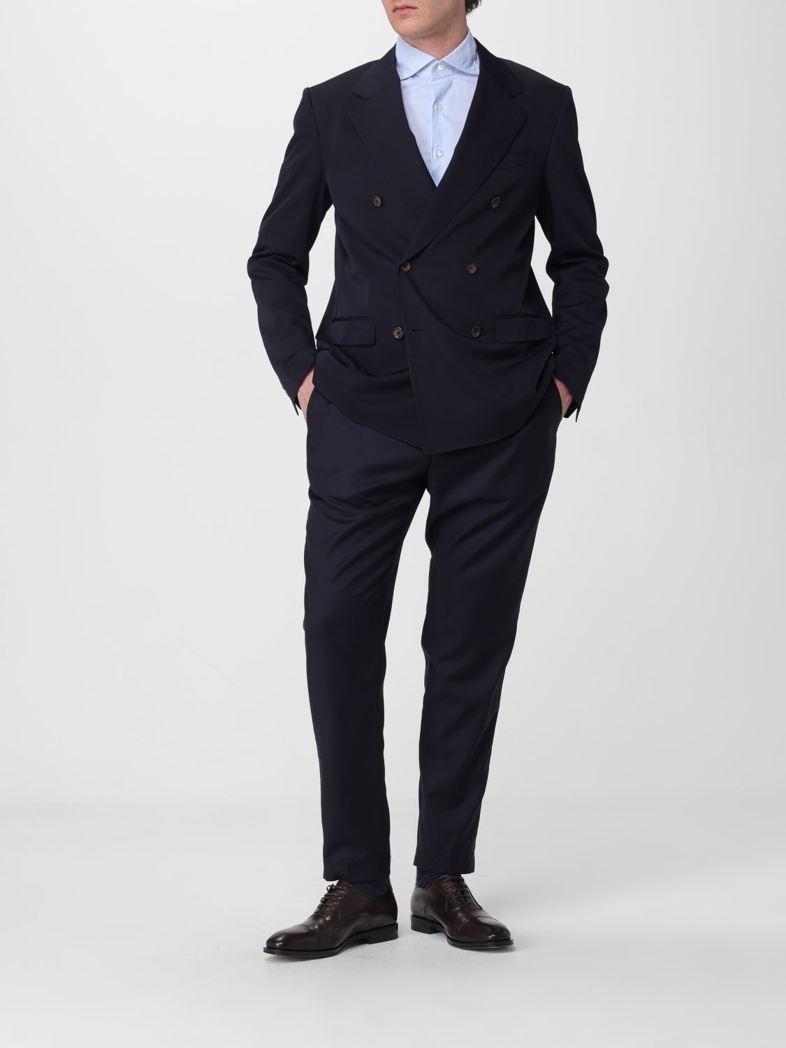 Pants Men color Blue
