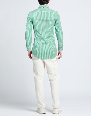 Man Shirt Green Size 15 ¾ Cotton, Polyamide, Elastane